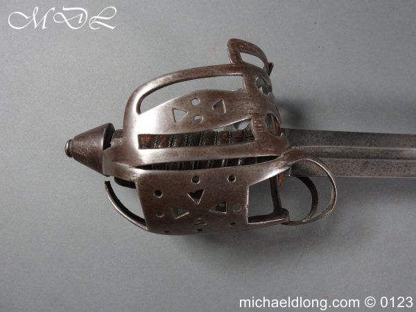michaeldlong.com 3004710 600x450 Scottish Military Basket Hilted Broad Sword c1760