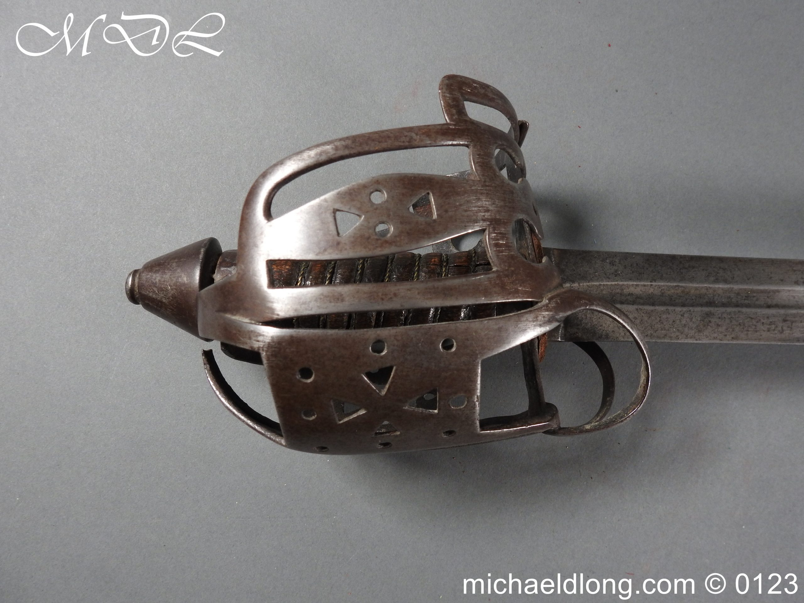 Scottish Military Basket Hilted Broad Sword c1760 - Image 2