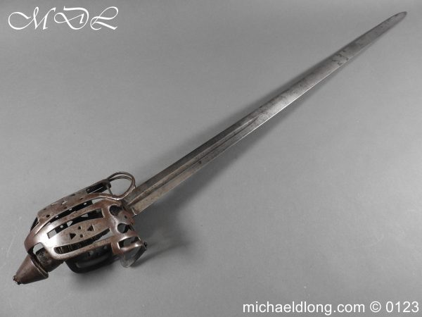 michaeldlong.com 3004713 600x450 Scottish Military Basket Hilted Broad Sword c1760