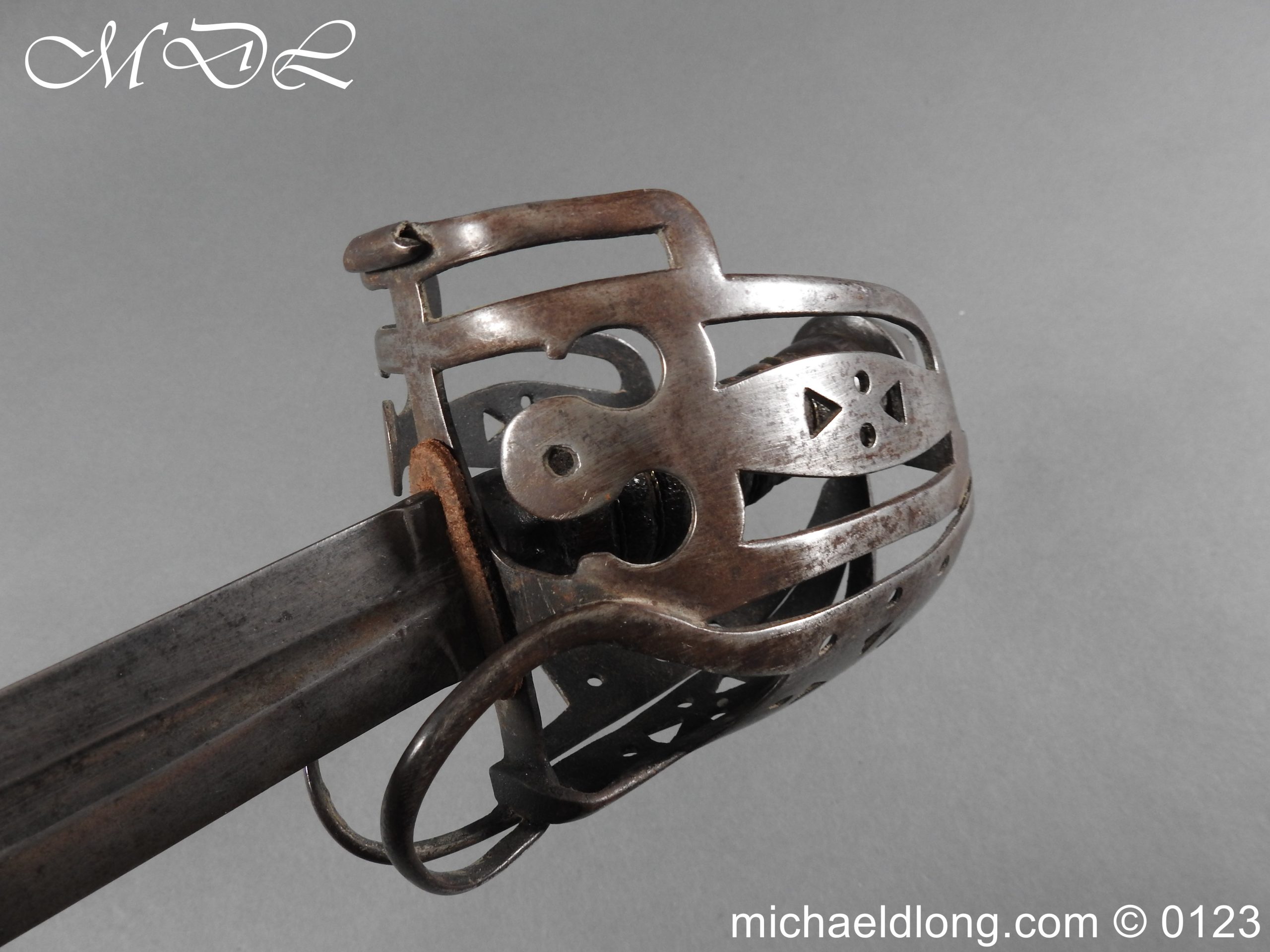 Scottish Military Basket Hilted Broad Sword c1760 - Image 12