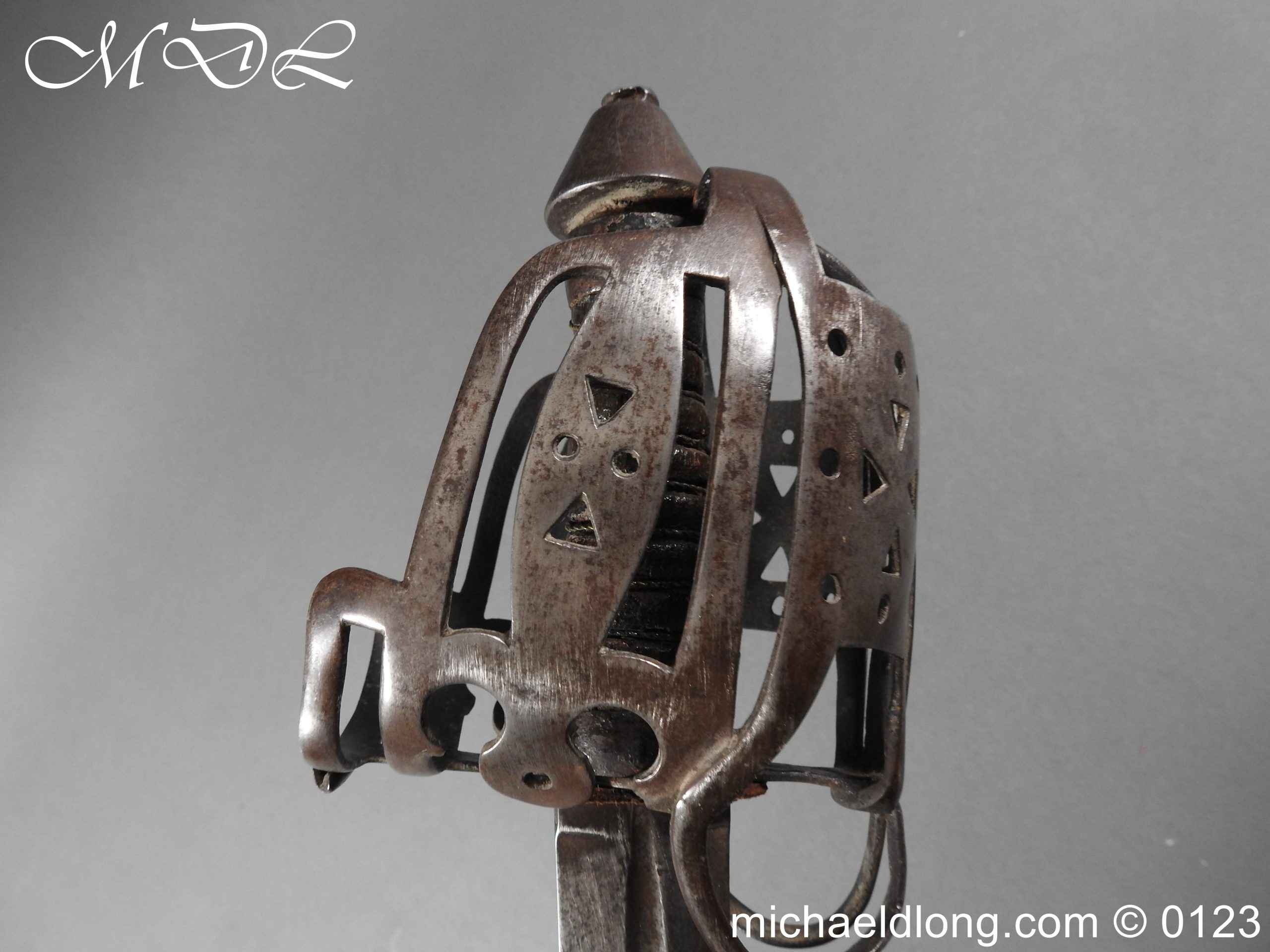 Scottish Military Basket Hilted Broad Sword c1760 - Image 11