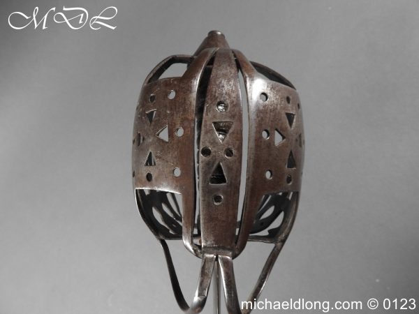 michaeldlong.com 3004719 600x450 Scottish Military Basket Hilted Broad Sword c1760