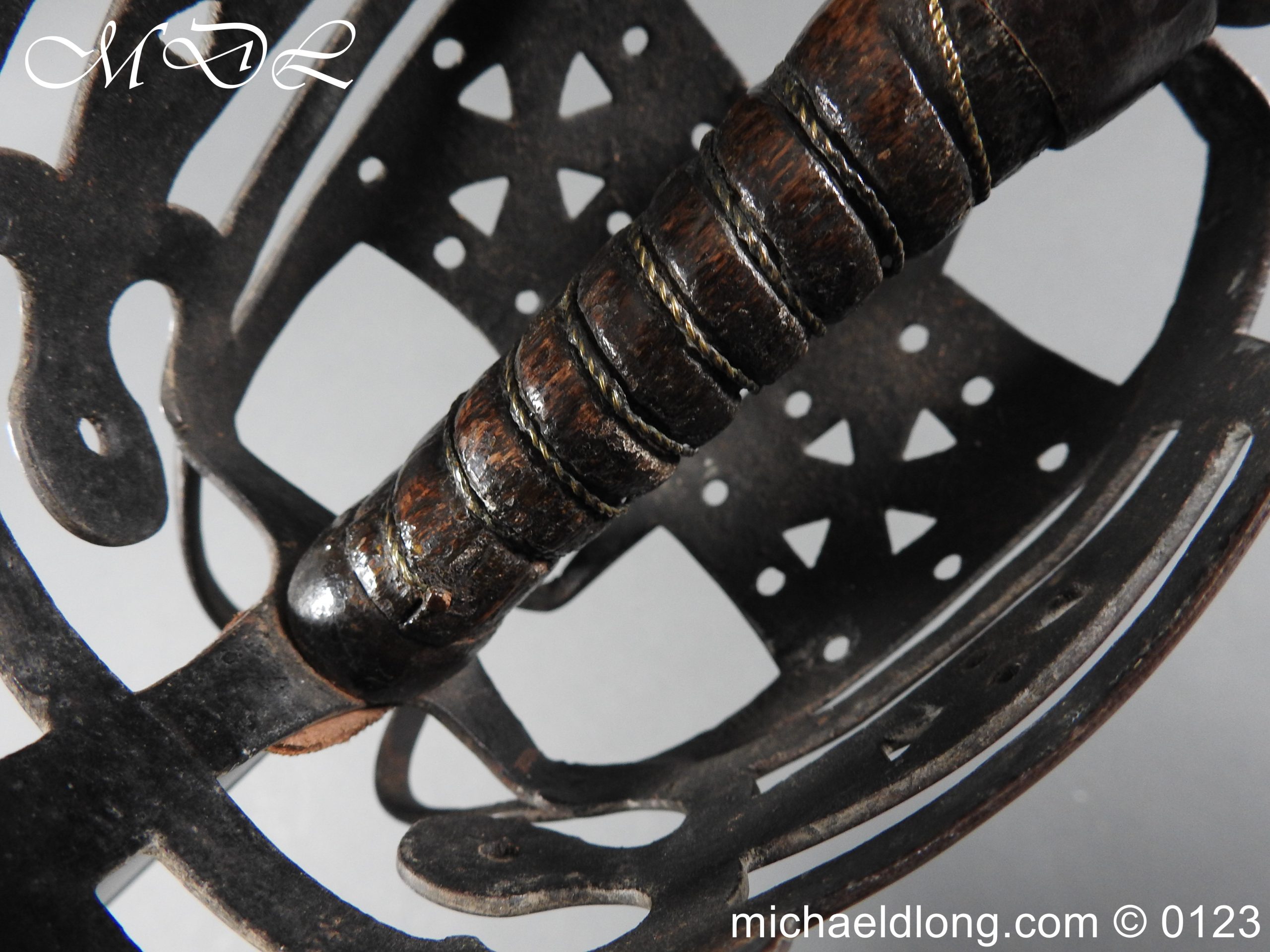 Scottish Military Basket Hilted Broad Sword c1760 - Image 6