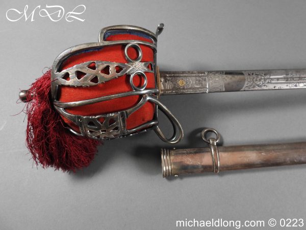 Victorian K O S B Presentation Basket Hilt Sword - Image 37