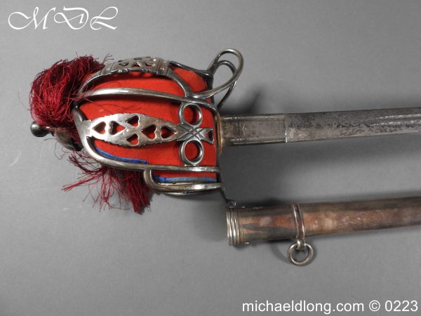 Victorian K O S B Presentation Basket Hilt Sword - Image 33