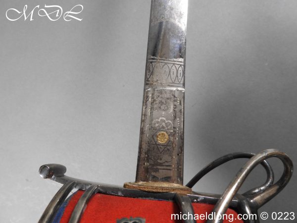 Victorian K O S B Presentation Basket Hilt Sword - Image 27