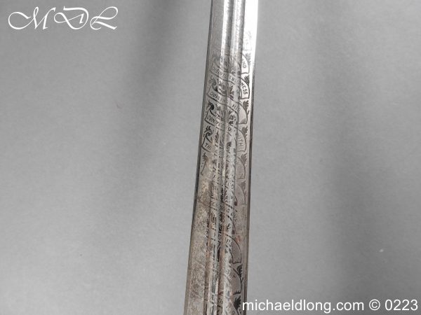 Victorian K O S B Presentation Basket Hilt Sword - Image 25