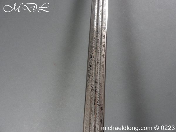 Victorian K O S B Presentation Basket Hilt Sword - Image 23