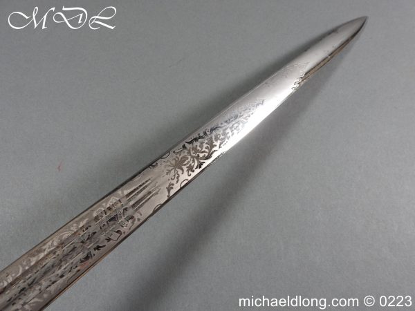 Victorian K O S B Presentation Basket Hilt Sword - Image 20