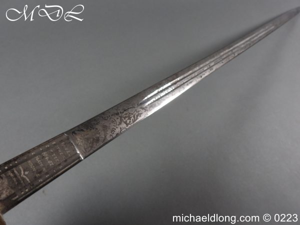 Victorian K O S B Presentation Basket Hilt Sword - Image 18