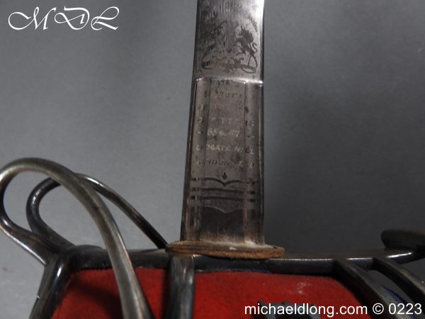 Victorian K O S B Presentation Basket Hilt Sword - Image 17