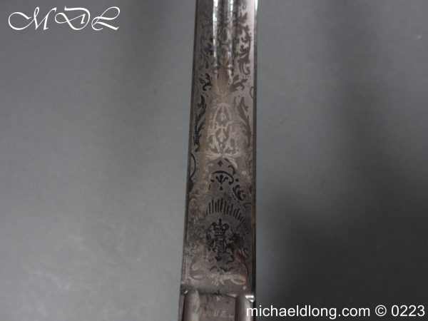 Victorian K O S B Presentation Basket Hilt Sword - Image 16