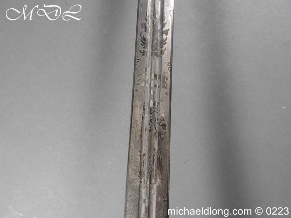 Victorian K O S B Presentation Basket Hilt Sword - Image 14