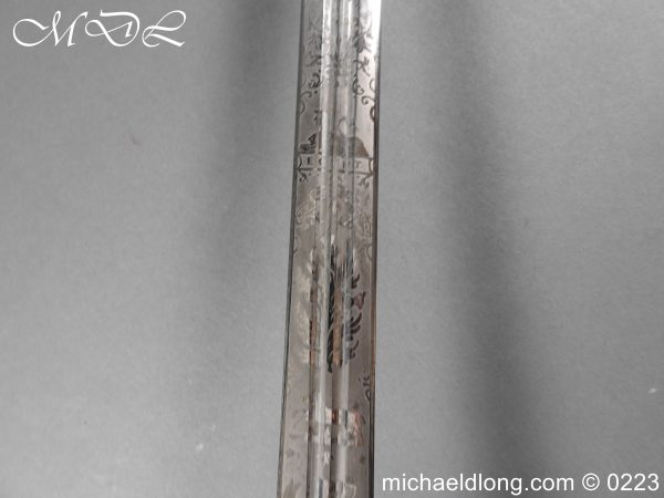 Victorian K O S B Presentation Basket Hilt Sword - Image 13