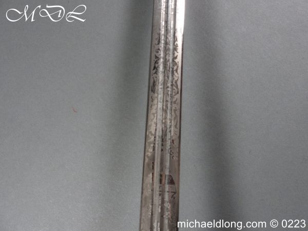 Victorian K O S B Presentation Basket Hilt Sword - Image 12