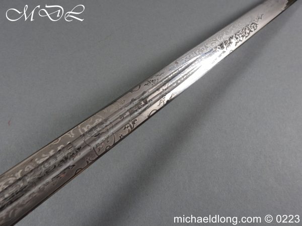 Victorian K O S B Presentation Basket Hilt Sword - Image 10