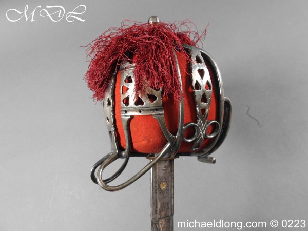 Victorian K O S B Presentation Basket Hilt Sword
