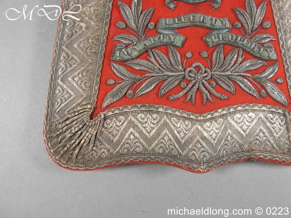 Victorian West Kent Yeomanry Officers Full Dress Sabretache - Image 3