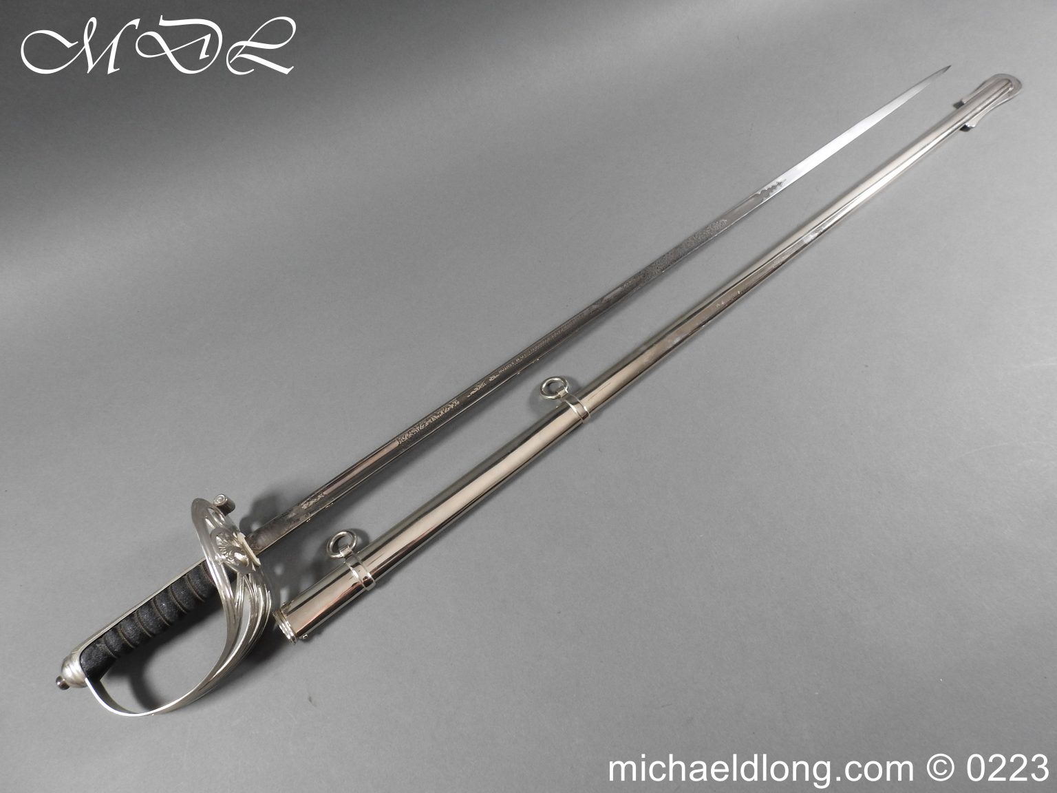 Royal Military Welsh Guards Sandhurst Prize Sword Michael D Long Ltd