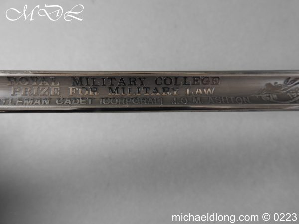 michaeldlong.com 3005356 600x450 Royal Military Welsh Guards Sandhurst Prize Sword