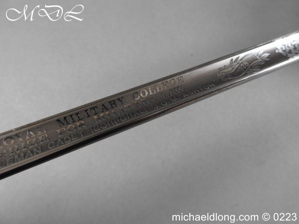 michaeldlong.com 3005359 600x450 Royal Military Welsh Guards Sandhurst Prize Sword