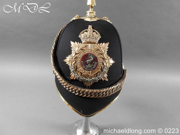 West Ridings Officer’s Blue Cloth Helmet - Image 3