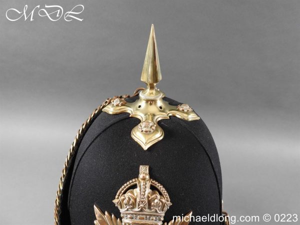 West Ridings Officer’s Blue Cloth Helmet - Image 15