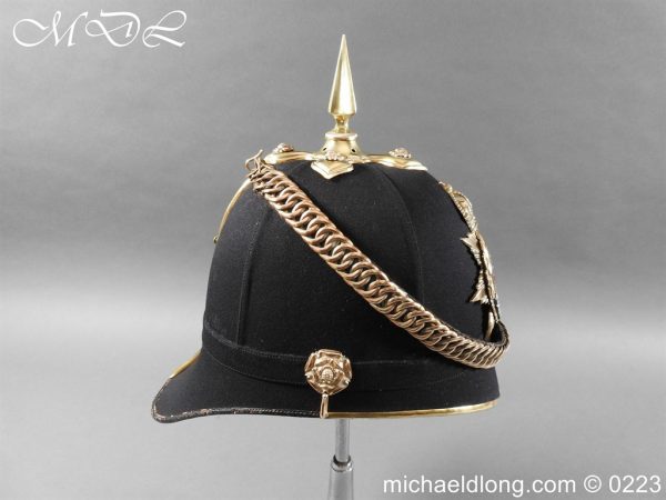 West Ridings Officer’s Blue Cloth Helmet - Image 12
