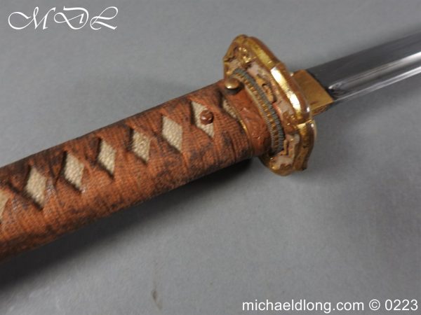 Japanese WW2 Officer’s Sword Early Blade - Image 16