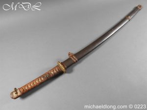 Japanese WW2 Officer’s Sword Early Blade