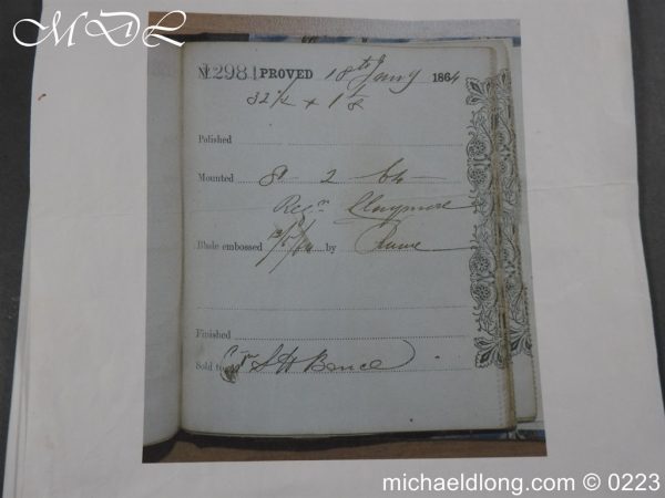 Victorian 91st Regiment Broadsword by Wilkinson - Image 4
