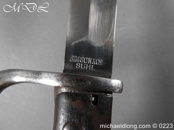 German 98/05 Transitional Bayonet by Simson & Co. Suhl - Image 10