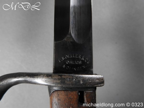 michaeldlong.com 3006068 600x450 German 98 / 05 Bayonet by F Koeller & Co Solingen