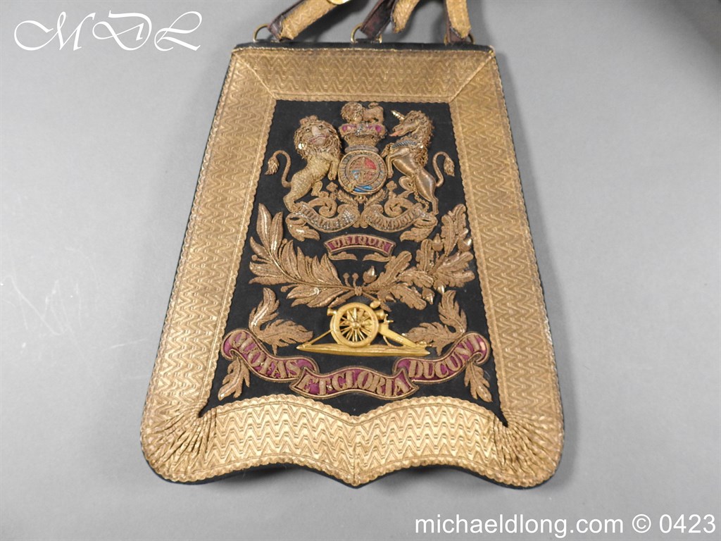 Victorian Royal Artillery Sabretache - Image 9