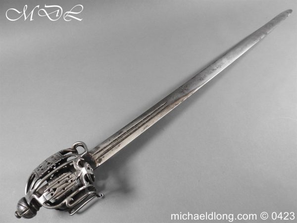 Scottish Broad Sword with German Blade c1730 - Image 19