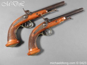 Pair of Continental Percussion Pistols
