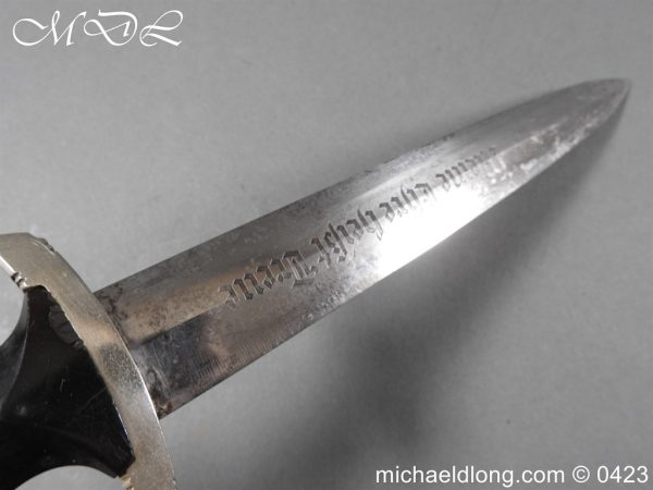 German Third Reich SS Dagger and Hanger - Image 14