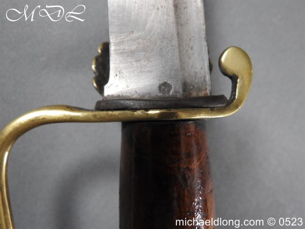 michaeldlong.com 3007340 600x450 English 18th Century Short Sword Hunting Hanger