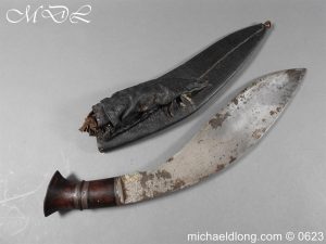 Khukuri / Kukri Knife with Engraved Blade 19th C