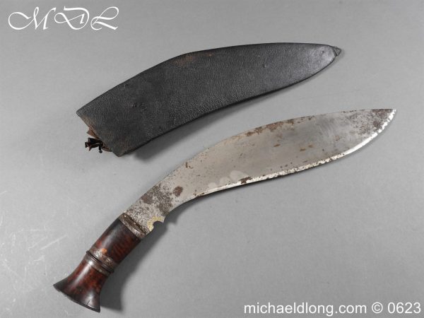 Khukuri / Kukri Knife with Engraved Blade 19th C - Image 9