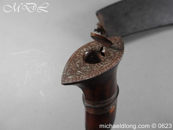 Khukuri / Kukri Knife with Engraved Blade 19th C - Image 4
