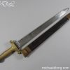 Swiss Brass Hilted Short Sword with Saw-Back Blade