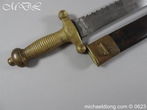 michaeldlong.com 3008250 300x225 Swiss Brass Hilted Short Sword with Saw Back Blade