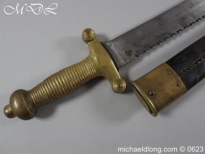 michaeldlong.com 3008254 300x225 Swiss Brass Hilted Short Sword with Saw Back Blade