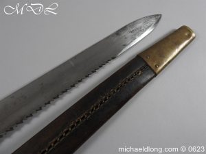 michaeldlong.com 3008256 300x225 Swiss Brass Hilted Short Sword with Saw Back Blade