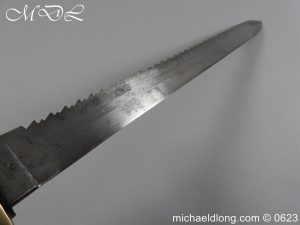 michaeldlong.com 3008259 300x225 Swiss Brass Hilted Short Sword with Saw Back Blade