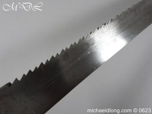 michaeldlong.com 3008261 300x225 Swiss Brass Hilted Short Sword with Saw Back Blade