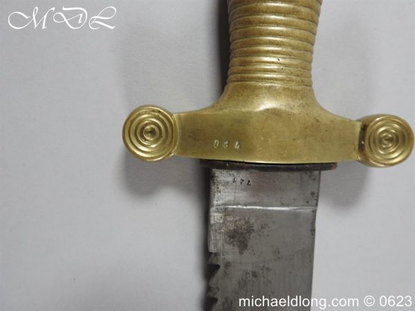 michaeldlong.com 3008266 600x450 Swiss Brass Hilted Short Sword with Saw Back Blade