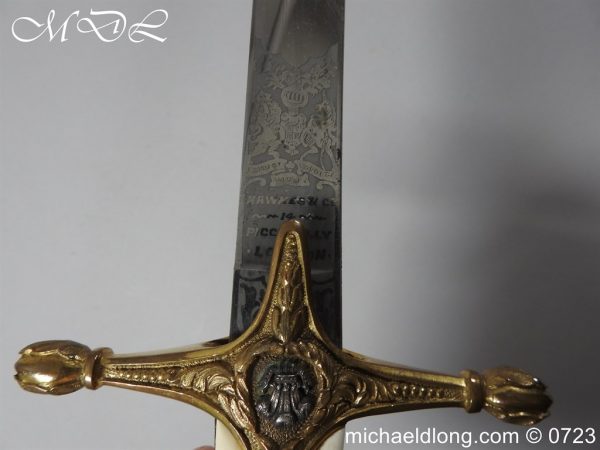 Victorian Welsh Officer’s Mameluke - Image 16