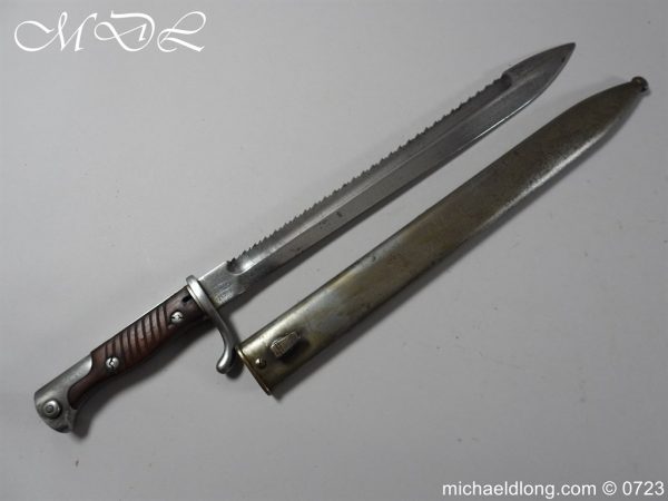 WW1 German S98/05 Saw Back Butcher Bayonet